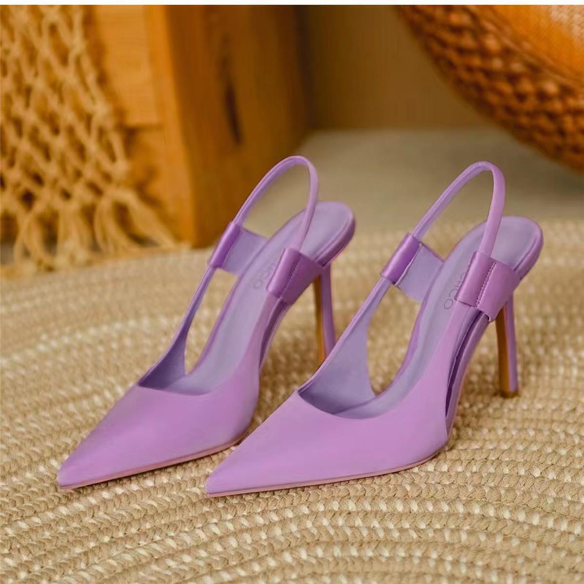 Pointed Toe French Stiletto Mules