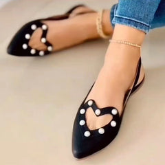 Love Story Pearls Flat Mules