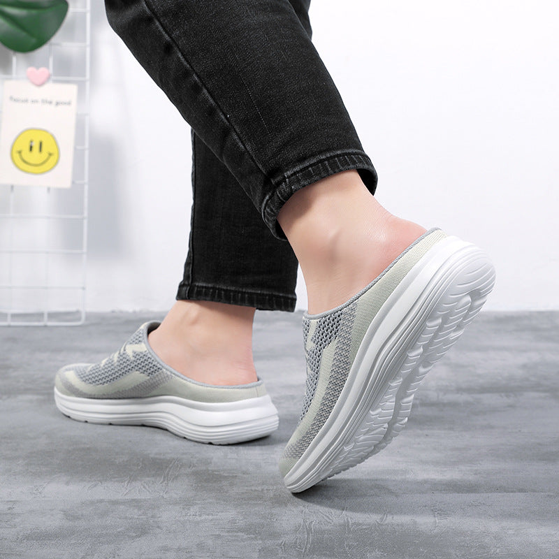 Lightweight Mesh Round Toe Knit Slippers