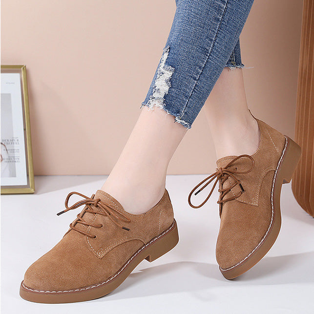 Classic British lace-up Flat Leather Shoes