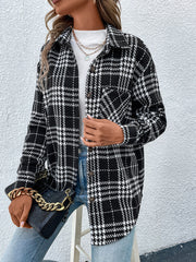 Let's Get Cozy Plaid Coat