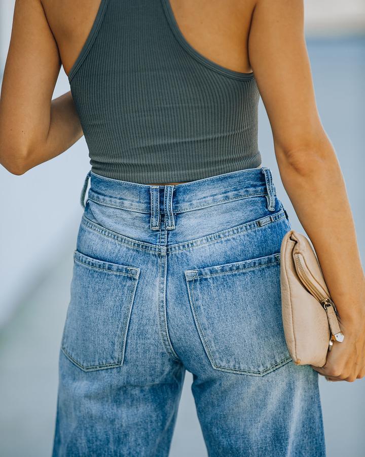 Boldly You Wash Wide Leg Jeans