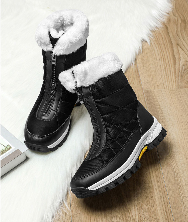 Waterproof Fabric Fleece Snow Boots