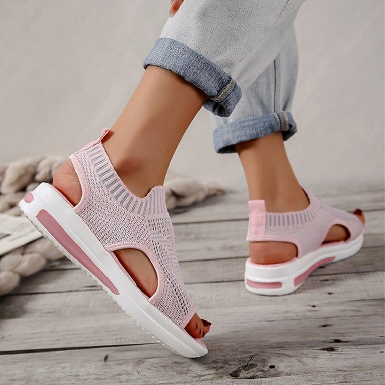 Mesh Knitted Breathable Elastic band Sandals
