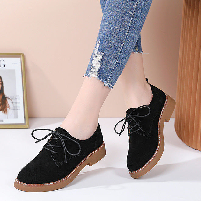 Classic British lace-up Flat Leather Shoes