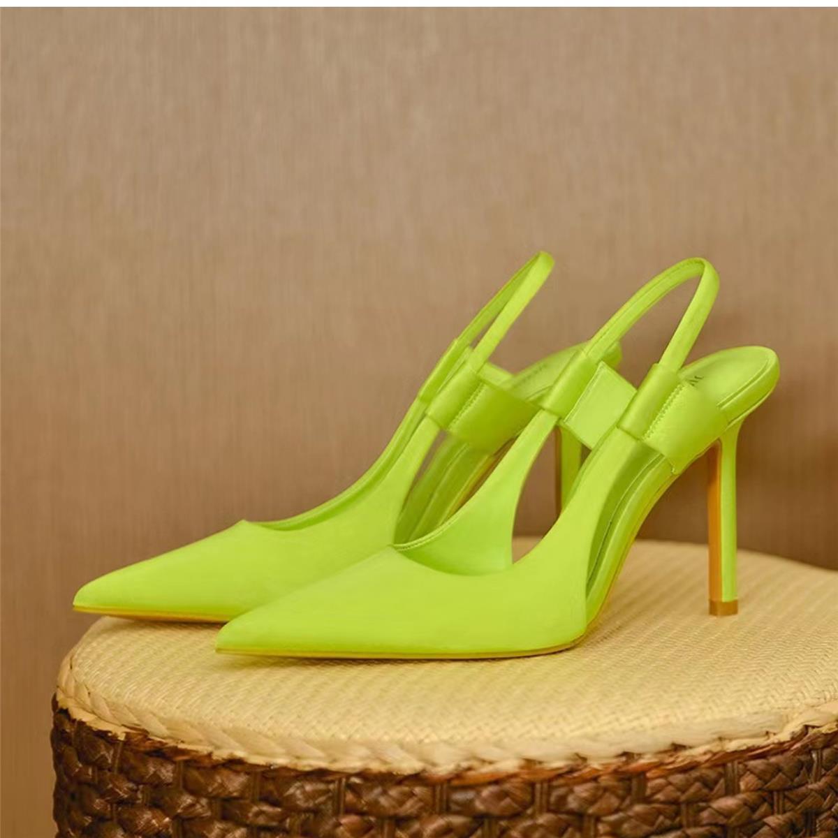 Pointed Toe French Stiletto Mules