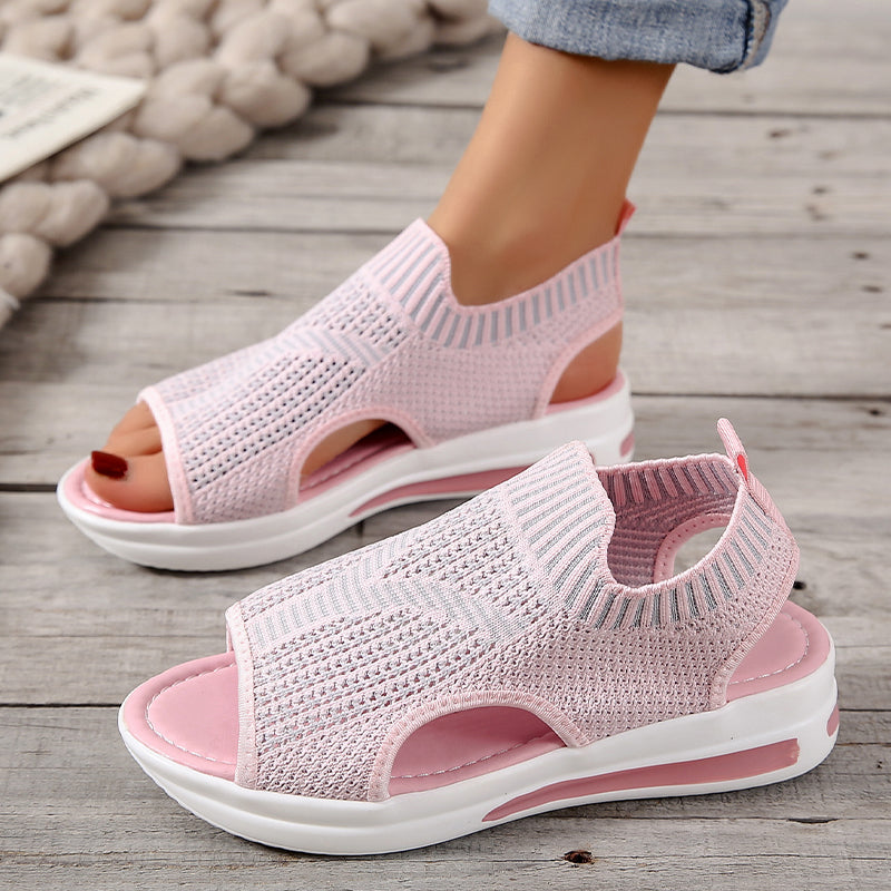 Mesh Knitted Breathable Elastic band Sandals