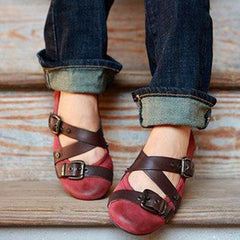 Buckle Strap Casual Flats Loafers