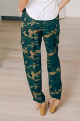 Camouflage Drawstring Cargo Pants