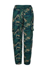 Camouflage Drawstring Cargo Pants