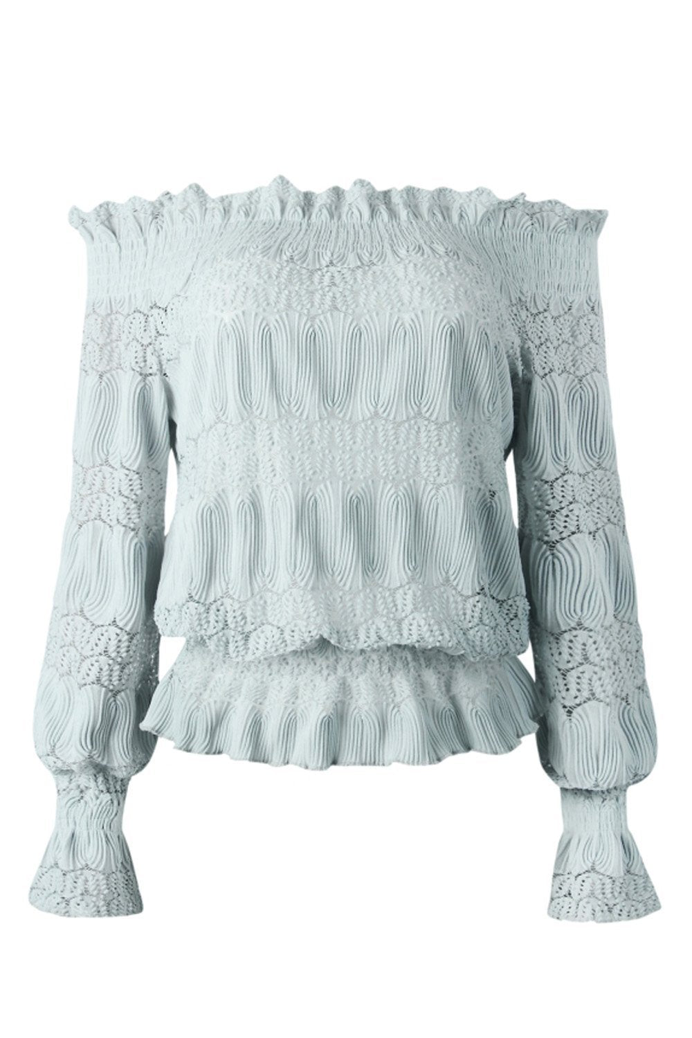 Casual Off Shoulder Lace Blouse