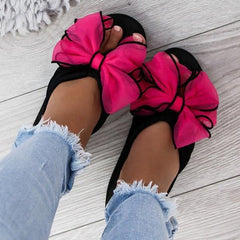 Casual Thick Non-slip Bow Slippers