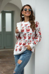 Christmas Santa Claus Plush Pullover