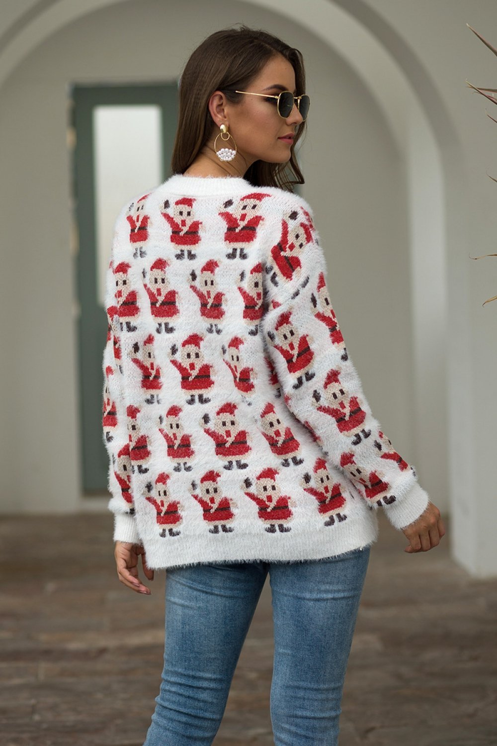 Christmas Santa Claus Plush Pullover