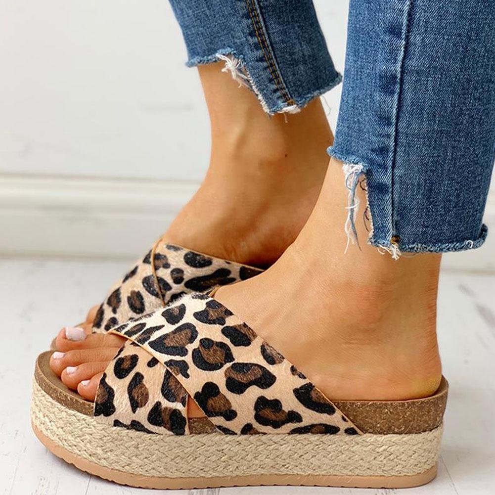 Constan Leopard Flat Slippers