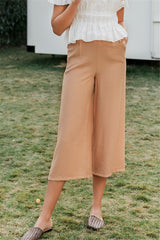 Elegant Bow Tie Wide Leg Pants