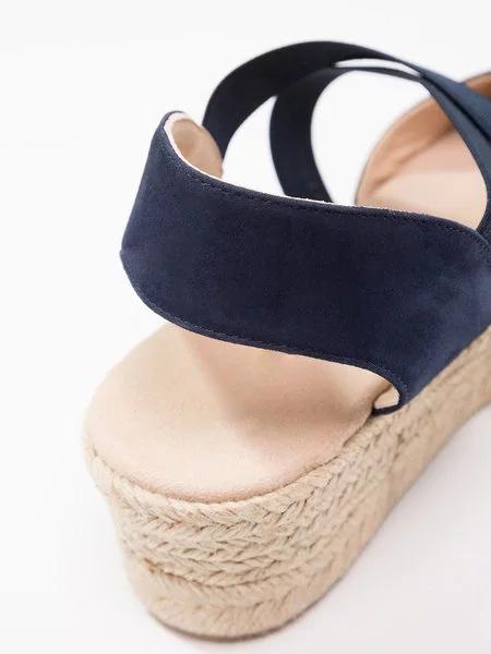 Espadrille Wedge Sandals Elastic Band Slip On Sandals