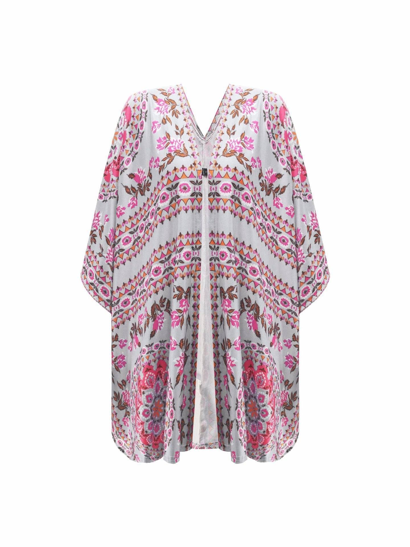 Ethnic Irregular Short Cardigan