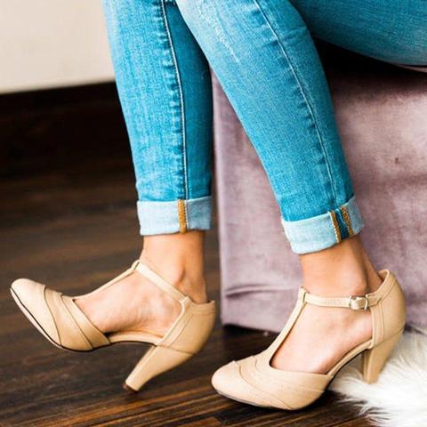 Fashion Summer Buckle Stiletto Heel Sandals