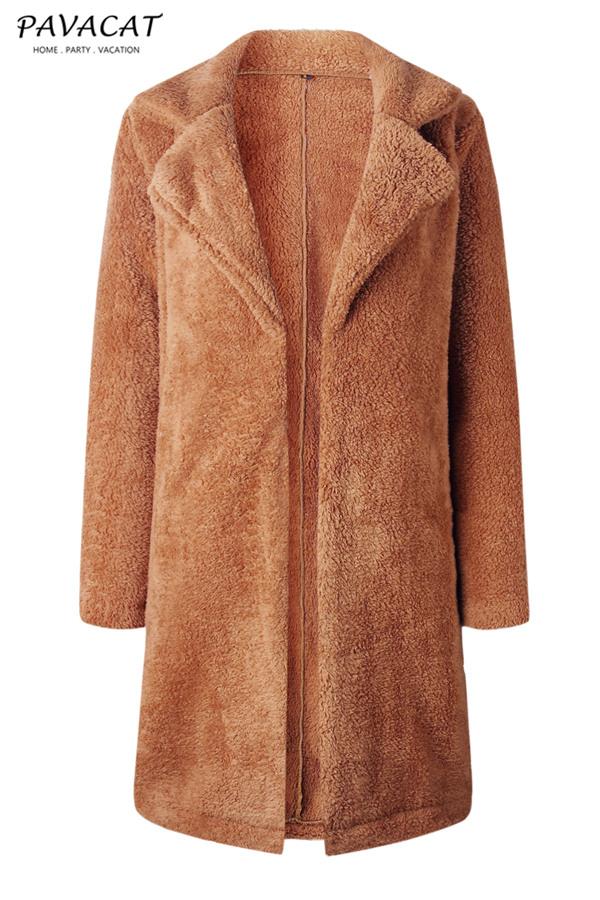 Feeling of Warmth Faux Fur Longline Coat