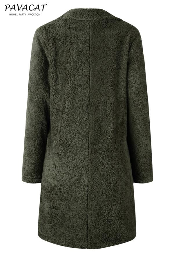 Feeling of Warmth Faux Fur Longline Coat