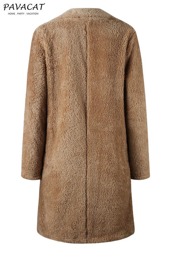 Feeling of Warmth Faux Fur Longline Coat - Beige