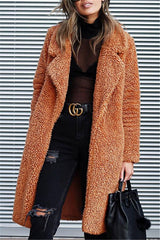 Feeling of Warmth Faux Fur Longline Coat