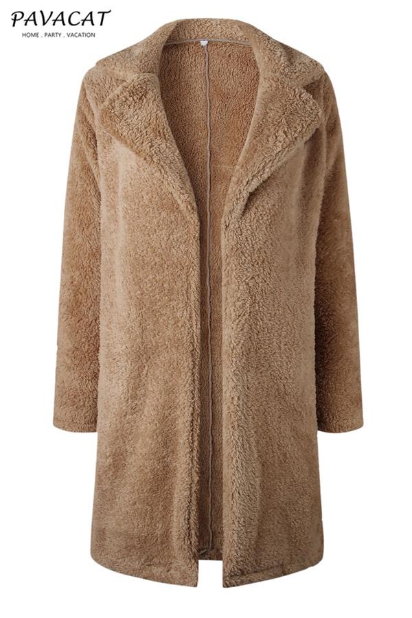 Feeling of Warmth Faux Fur Longline Coat