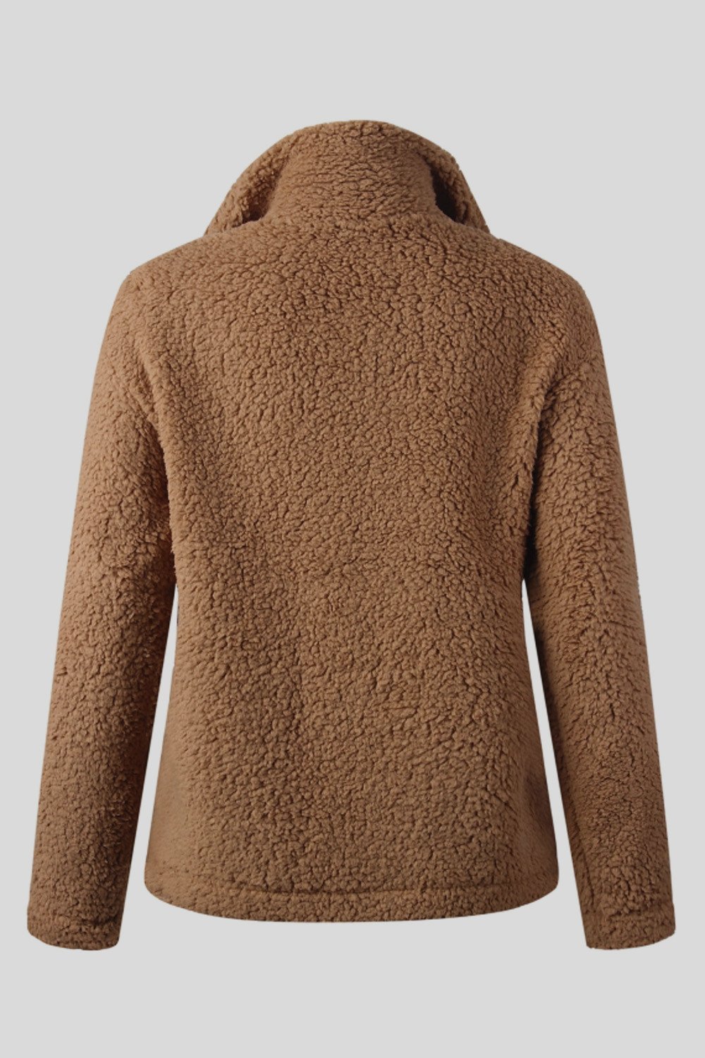 Furry Single Breasted Slim Coat