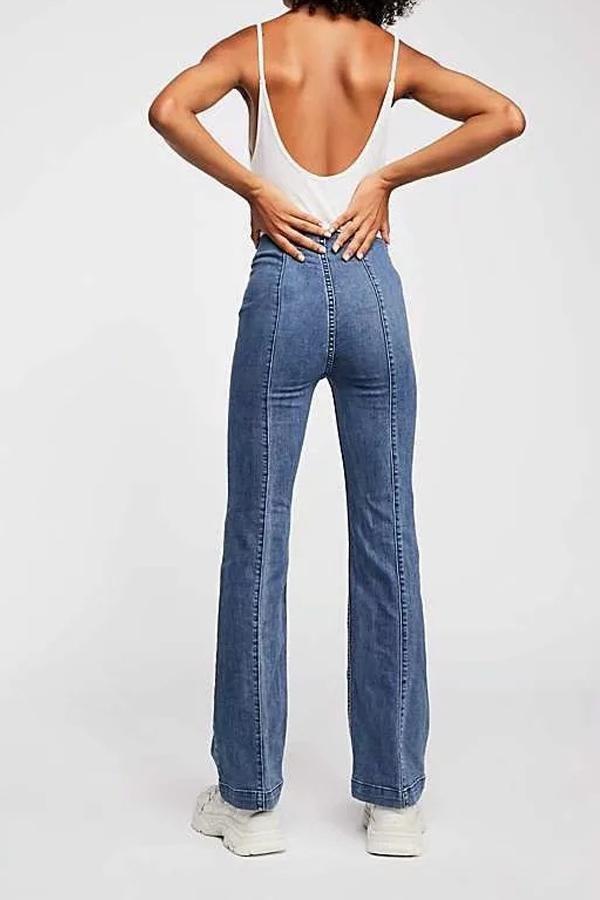 High Elastic Skinny Flare Jeans