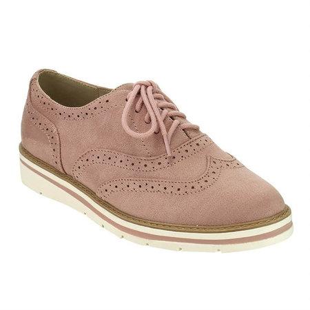 Lace Up Perforated Oxfords Shoes Plus Size Casual Shoes
