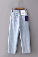 Leisure Frayed Wide Leg Jeans