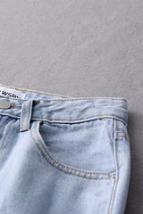 Leisure Frayed Wide Leg Jeans