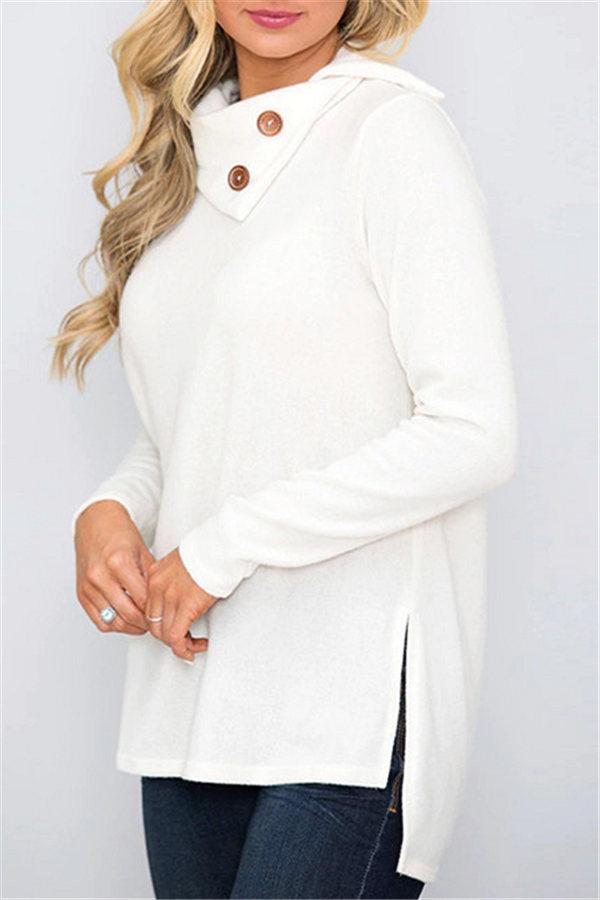 Light Knit Turtleneck Solid Color Sweater