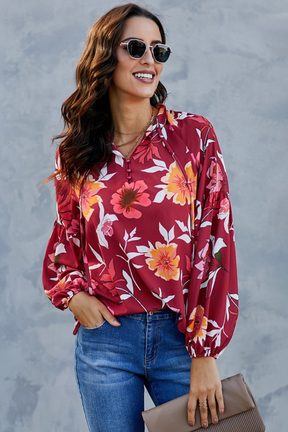 Loose Lantern Sleeve Shirt