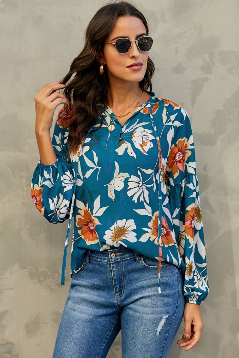 Loose Lantern Sleeve Shirt