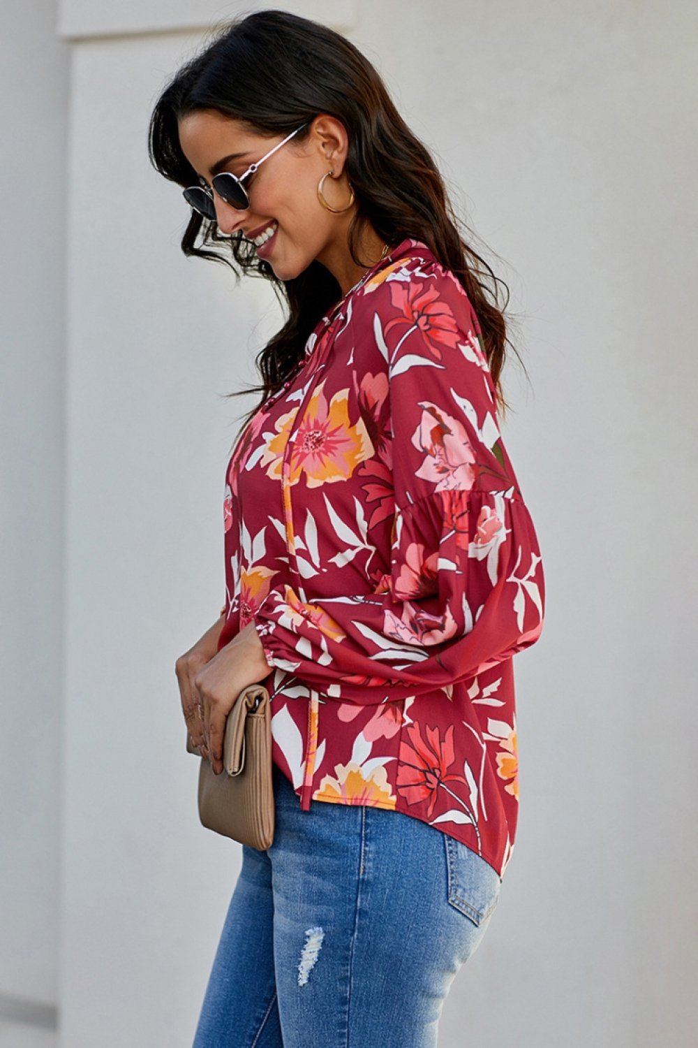 Loose Lantern Sleeve Shirt