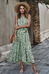 Polka Dot Lace Up Holiday Dress