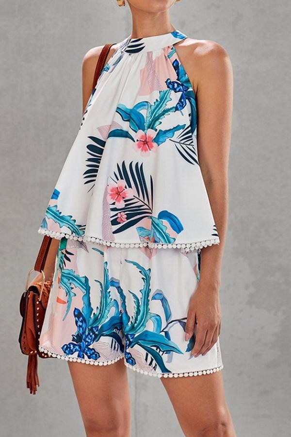 Polka-dot Loose Casual Jumpsuits