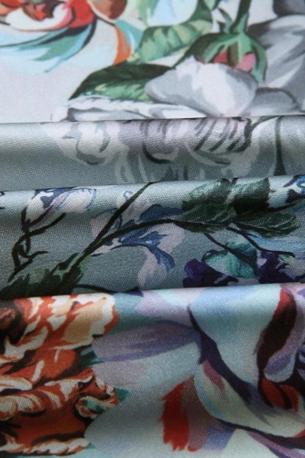 Printed Off-shoulder Slim Sleeveless T-shirt