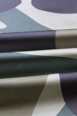 Printed Off-shoulder Slim Sleeveless T-shirt