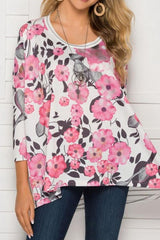 Round Neck Loose Stripe Long Sleeve