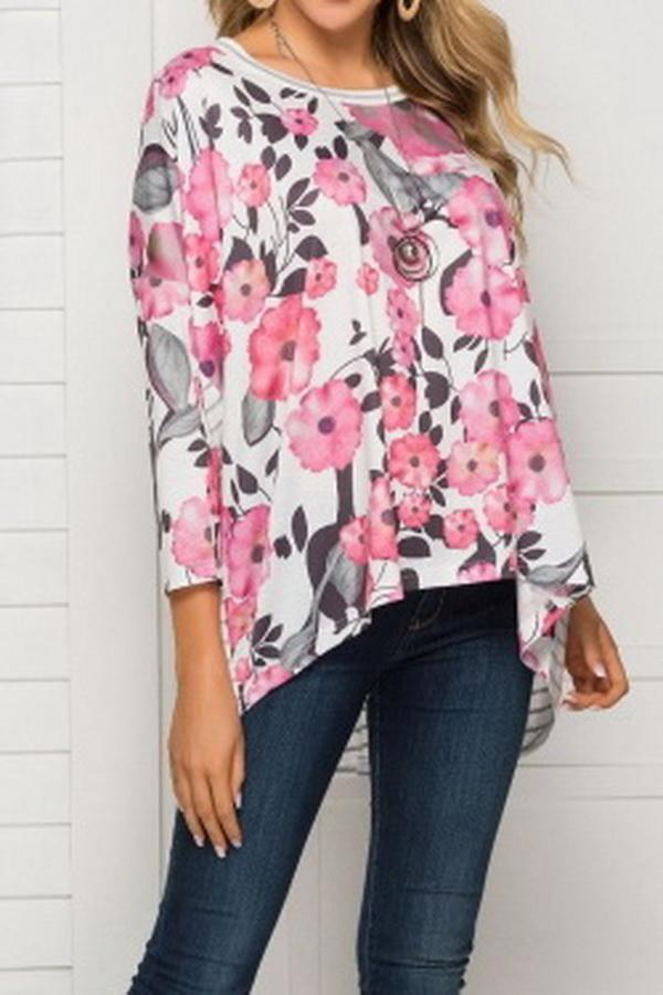 Round Neck Loose Stripe Long Sleeve