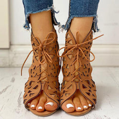 Shoelaces Gladiator Leisure Boot Sandals