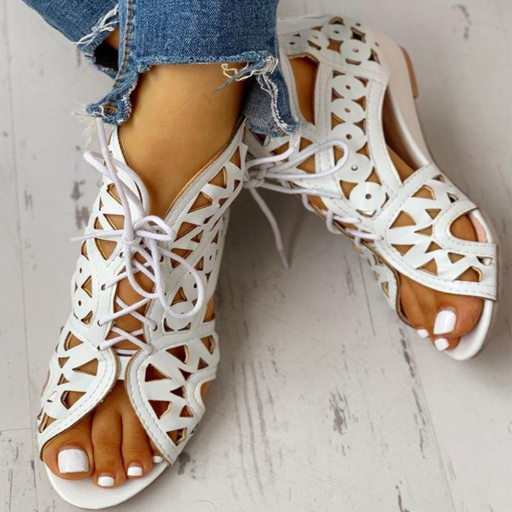 Shoelaces Gladiator Leisure Boot Sandals