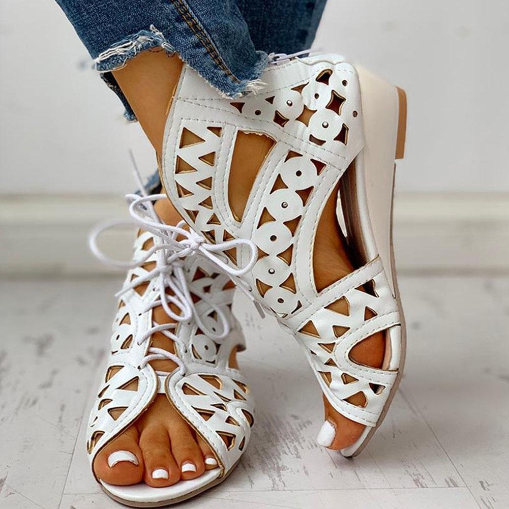 Shoelaces Gladiator Leisure Boot Sandals