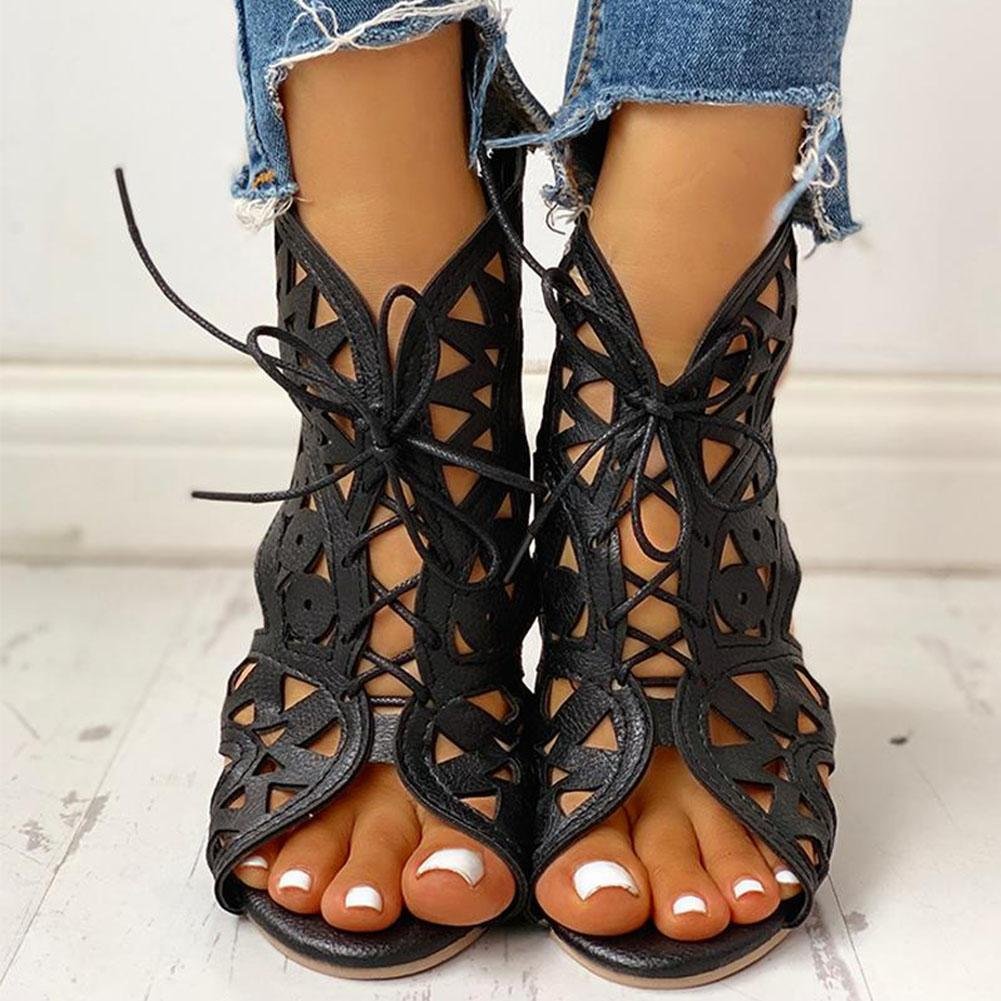 Shoelaces Gladiator Leisure Boot Sandals