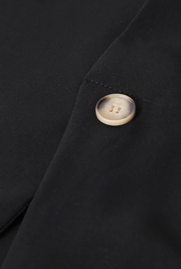 Sleeveless V-neck Single-button Pure-color Blouse