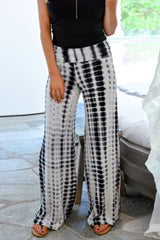 Tie-dyed Printed Wide Legs Pants