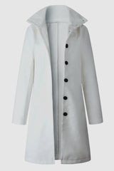 Turn-down Collar Single Breasted Coat